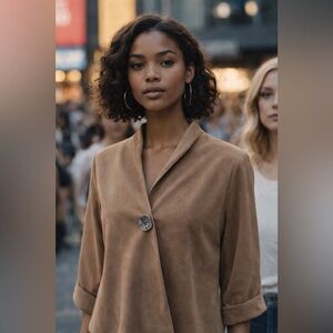 JM Collection Beige Jacket